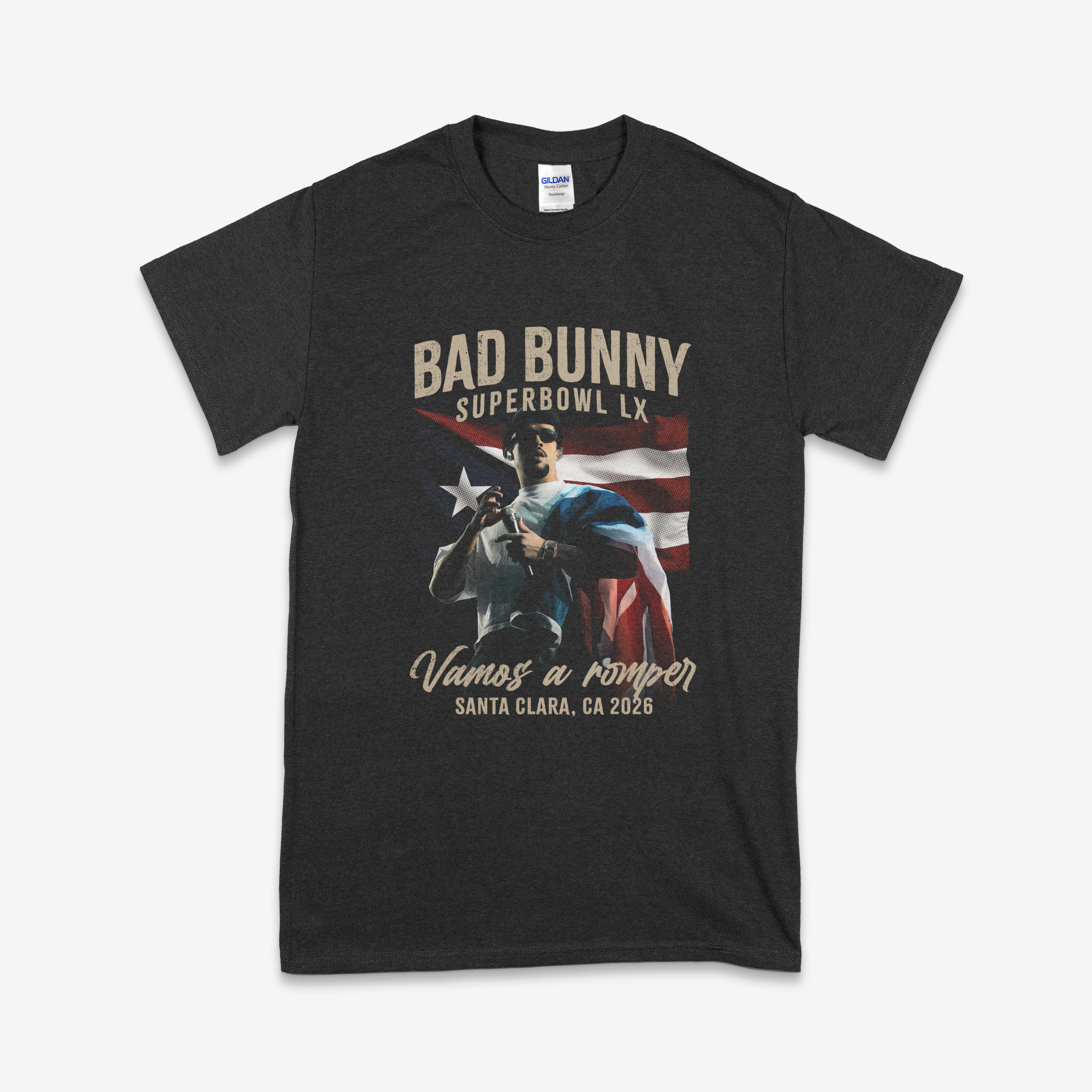 Bad Bunny Official T-Shirt – White, Long Sleeve, Preshrunk Cotton, S-4XL, Made In USA