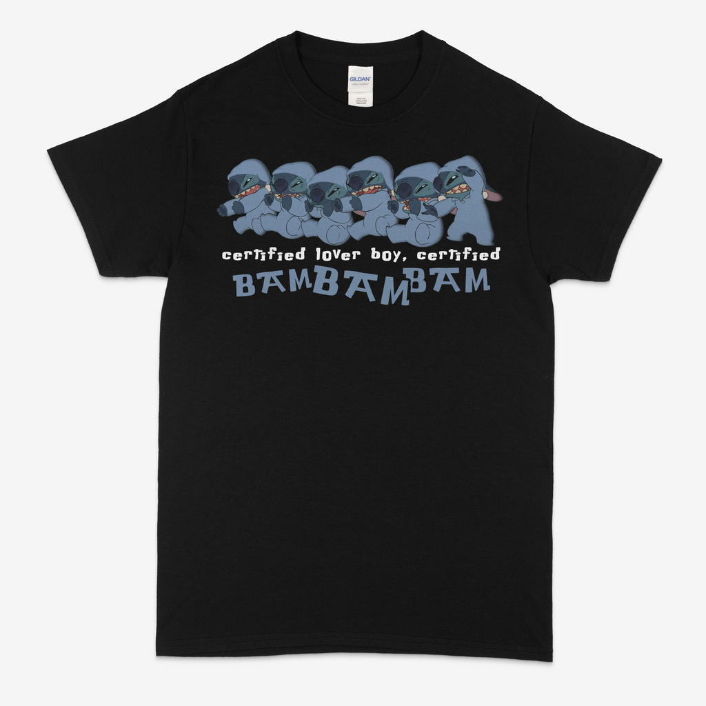 "CERTIFIED LOVER BOY" Stitch T-shirt